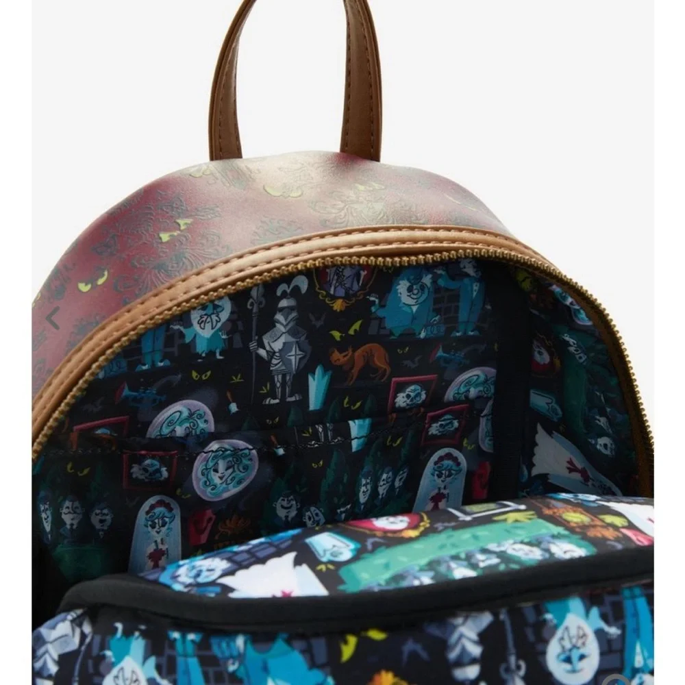 Loungefly Disney The Haunted Mansion Stretching Room Portraits Mini Backpack